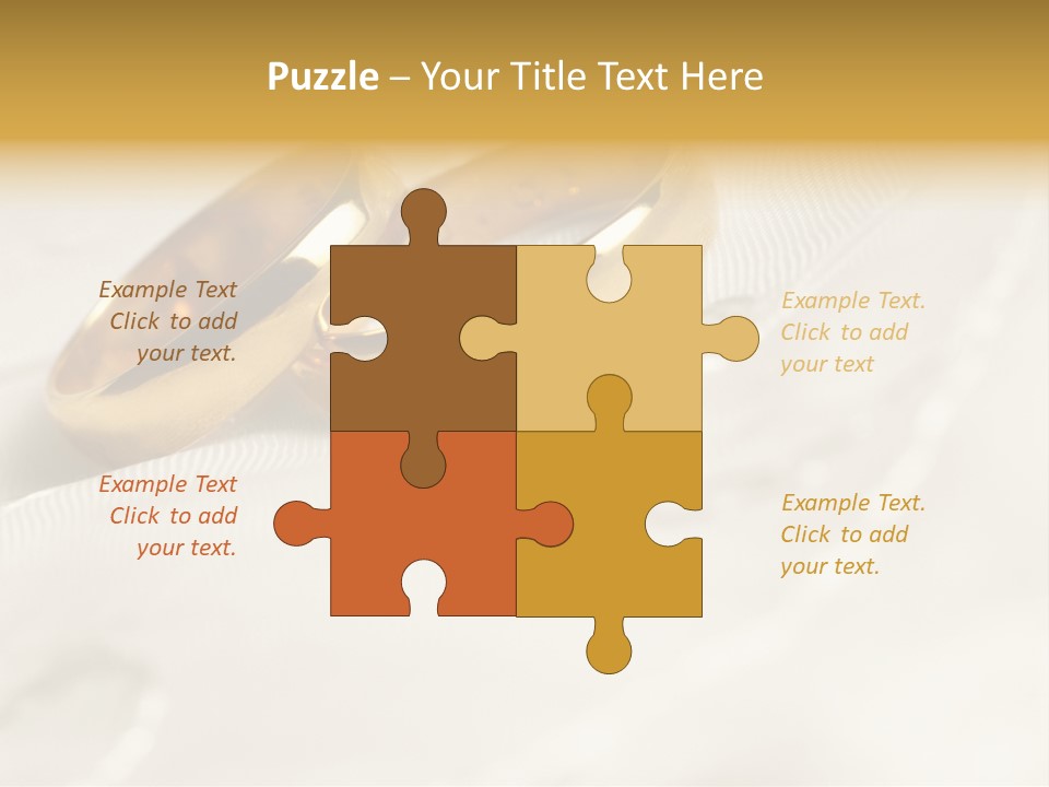 Golden Two Engraver PowerPoint Template