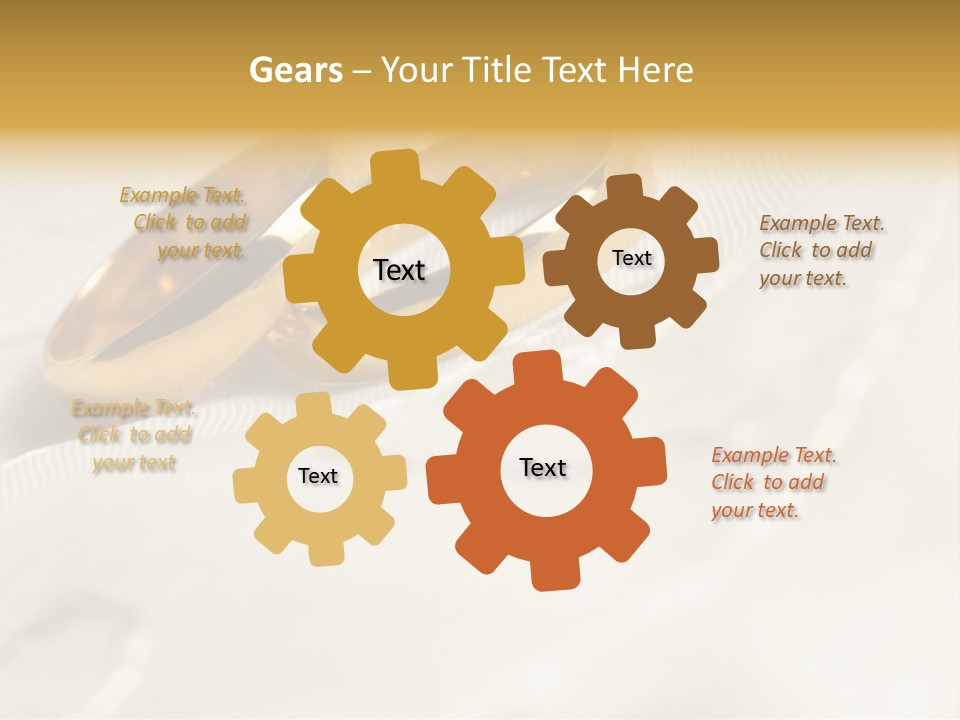 Golden Two Engraver PowerPoint Template