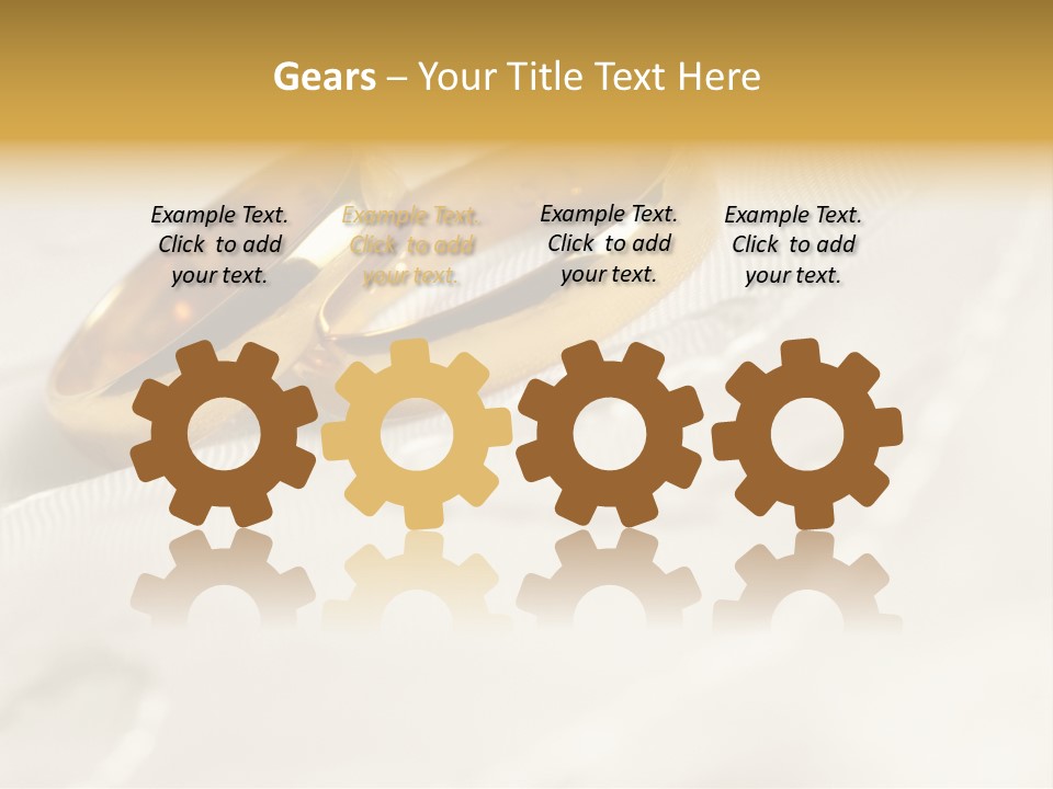 Golden Two Engraver PowerPoint Template