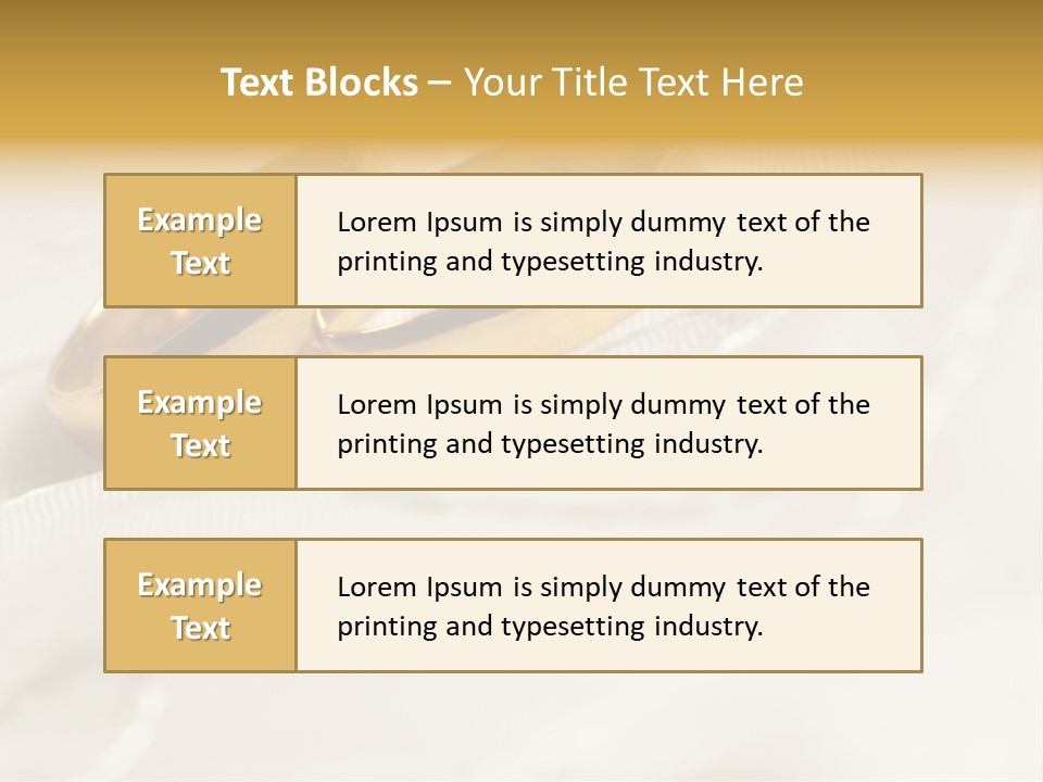 Golden Two Engraver PowerPoint Template