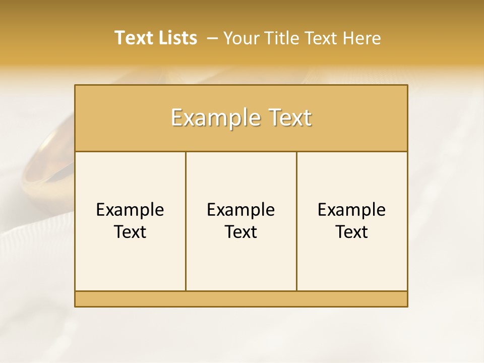 Golden Two Engraver PowerPoint Template