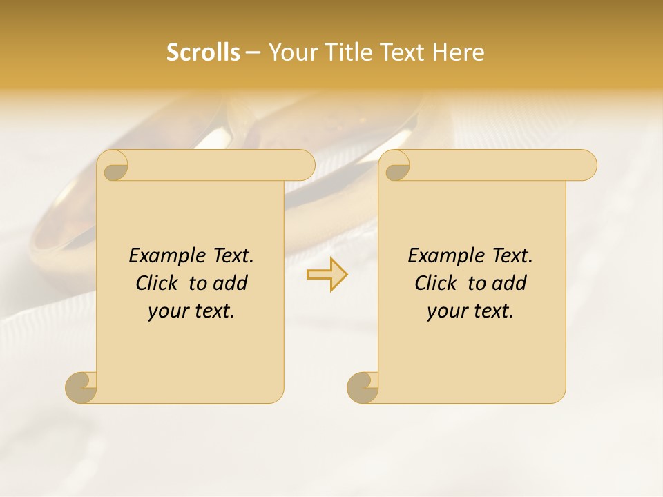 Golden Two Engraver PowerPoint Template
