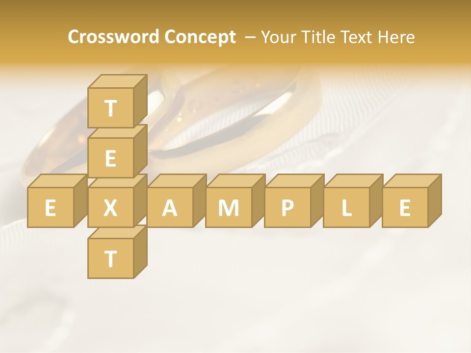 Golden Two Engraver PowerPoint Template