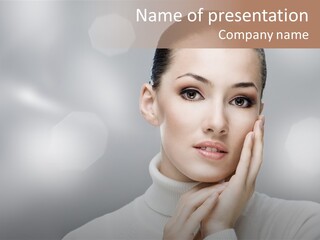 Only Female Cheerful PowerPoint Template