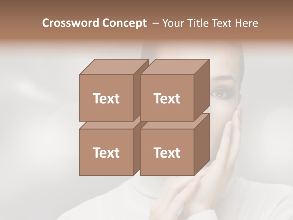 Only Female Cheerful PowerPoint Template