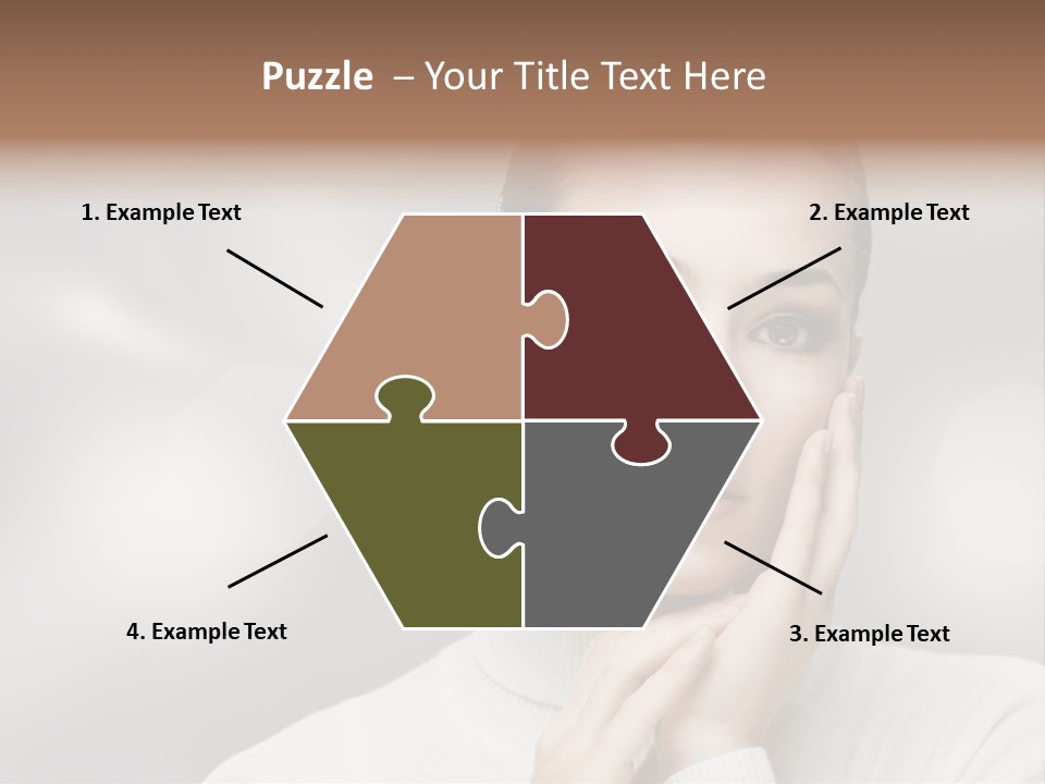 Only Female Cheerful PowerPoint Template