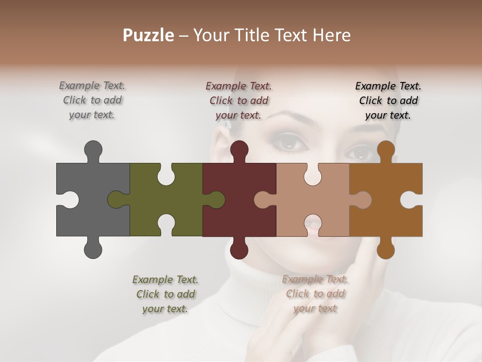 Only Female Cheerful PowerPoint Template