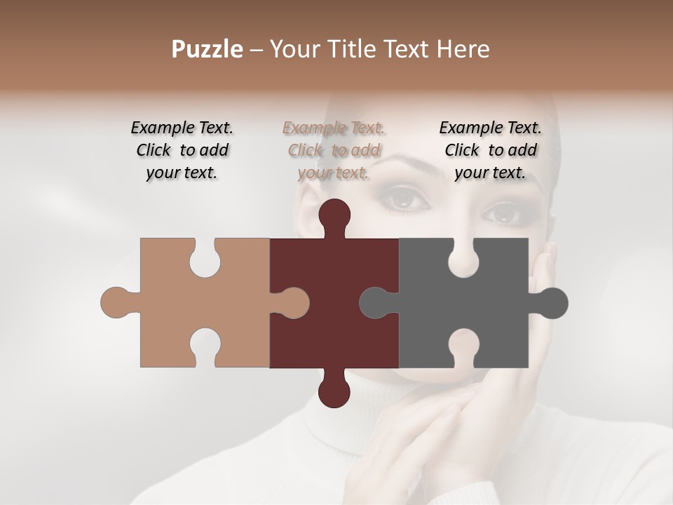 Only Female Cheerful PowerPoint Template