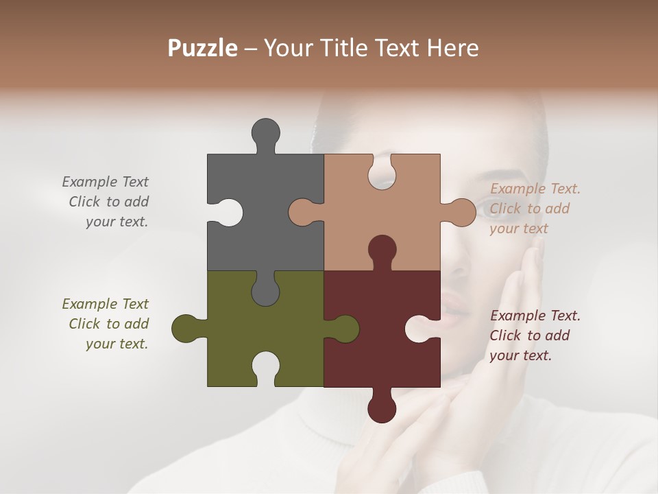 Only Female Cheerful PowerPoint Template