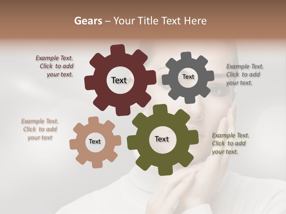 Only Female Cheerful PowerPoint Template