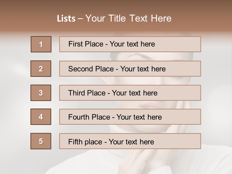 Only Female Cheerful PowerPoint Template