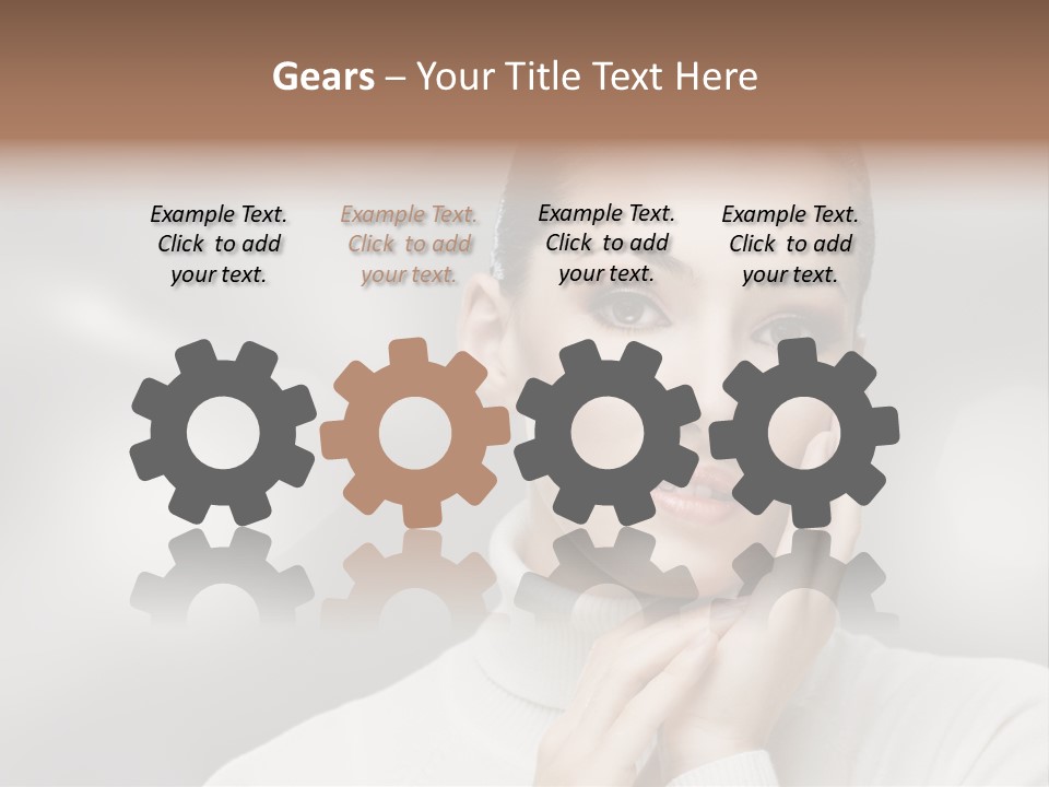 Only Female Cheerful PowerPoint Template