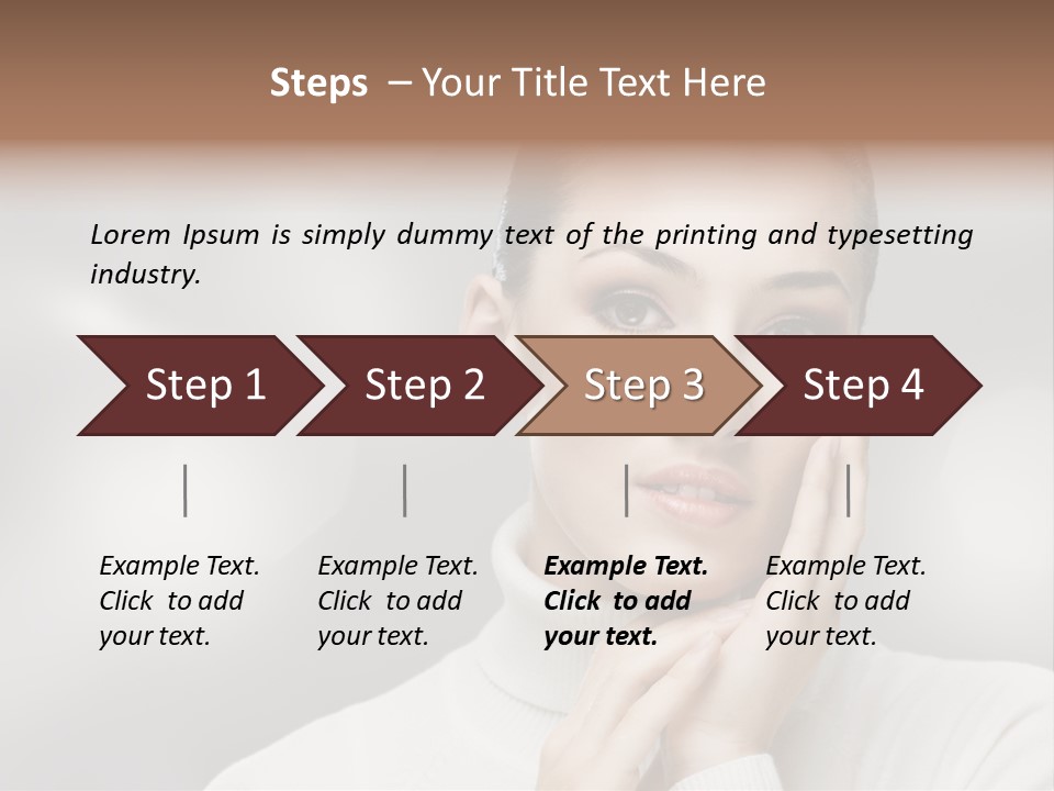 Only Female Cheerful PowerPoint Template