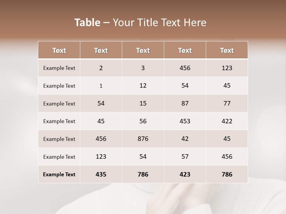 Only Female Cheerful PowerPoint Template