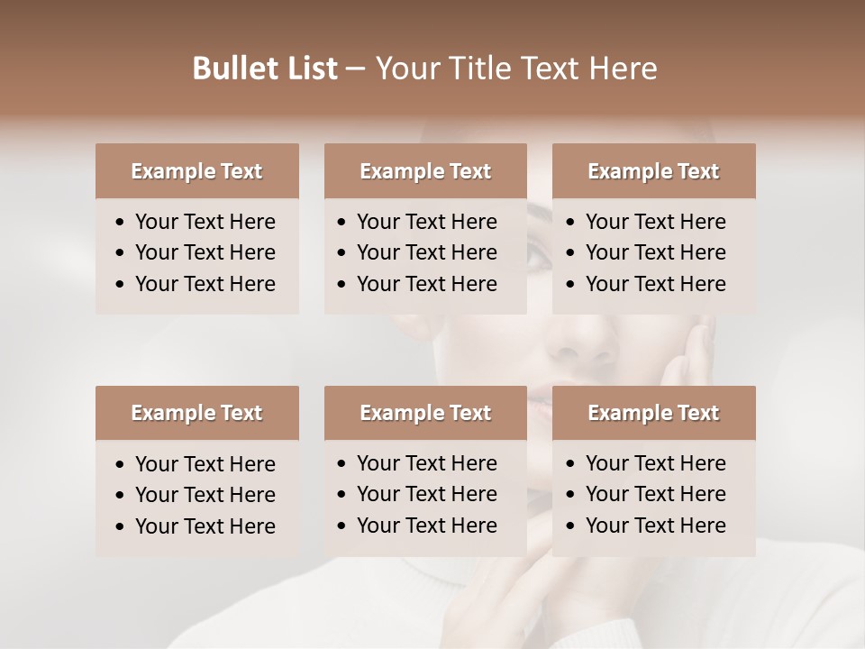 Only Female Cheerful PowerPoint Template