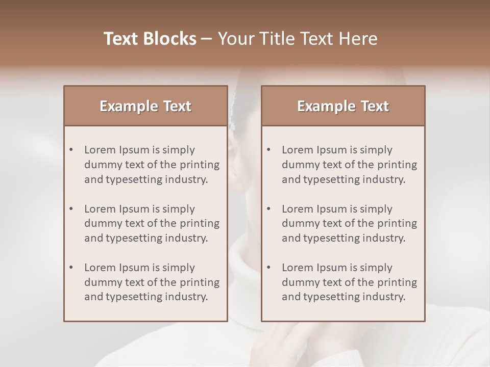 Only Female Cheerful PowerPoint Template