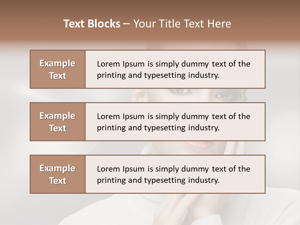 Only Female Cheerful PowerPoint Template