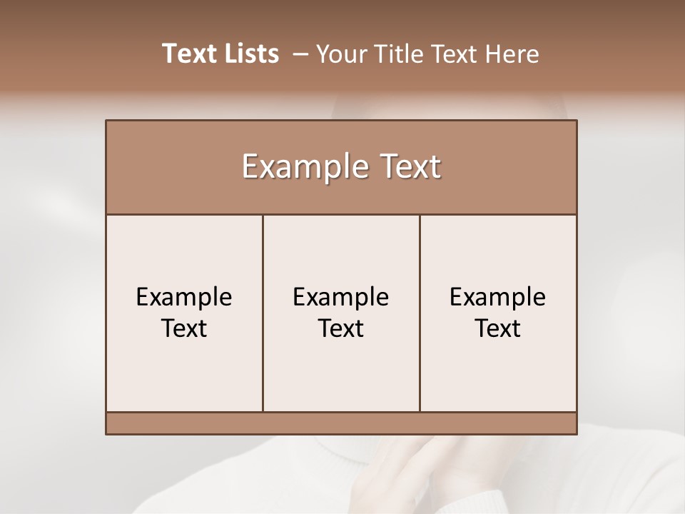 Only Female Cheerful PowerPoint Template
