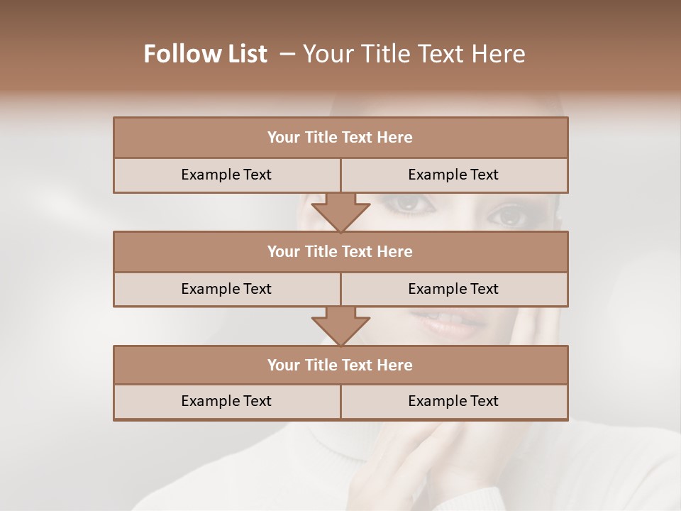 Only Female Cheerful PowerPoint Template