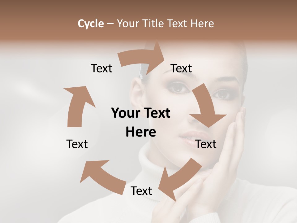 Only Female Cheerful PowerPoint Template