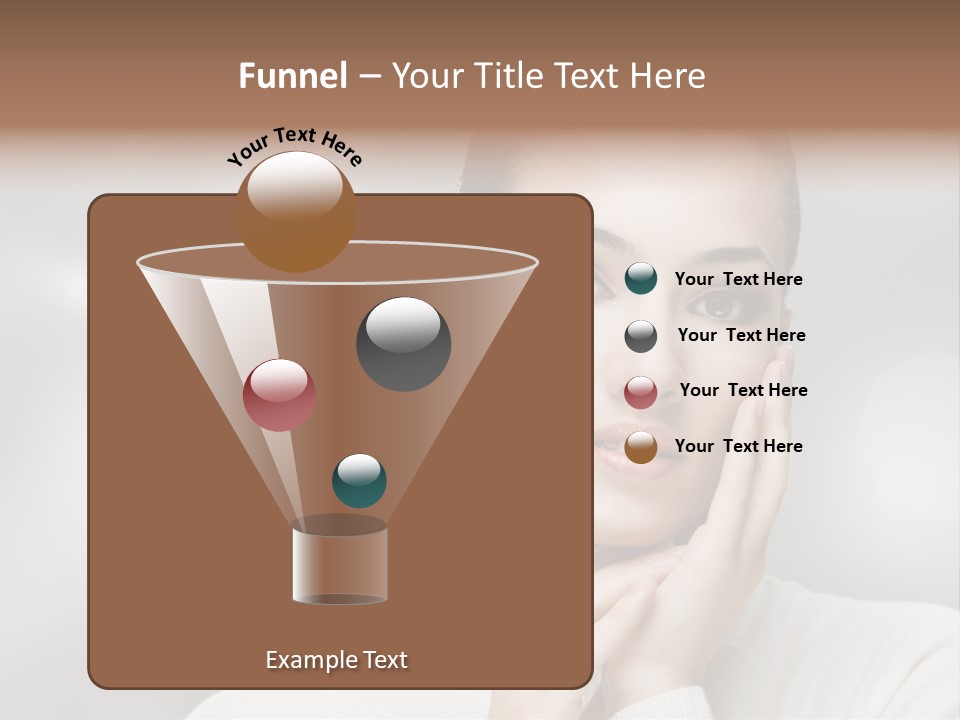 Only Female Cheerful PowerPoint Template