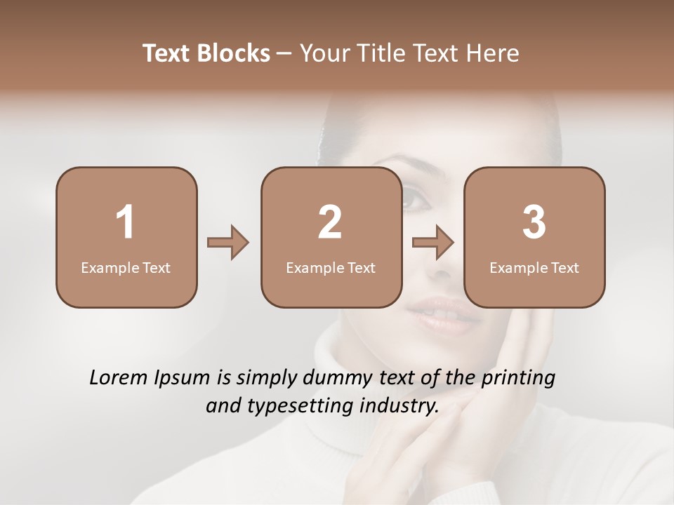 Only Female Cheerful PowerPoint Template