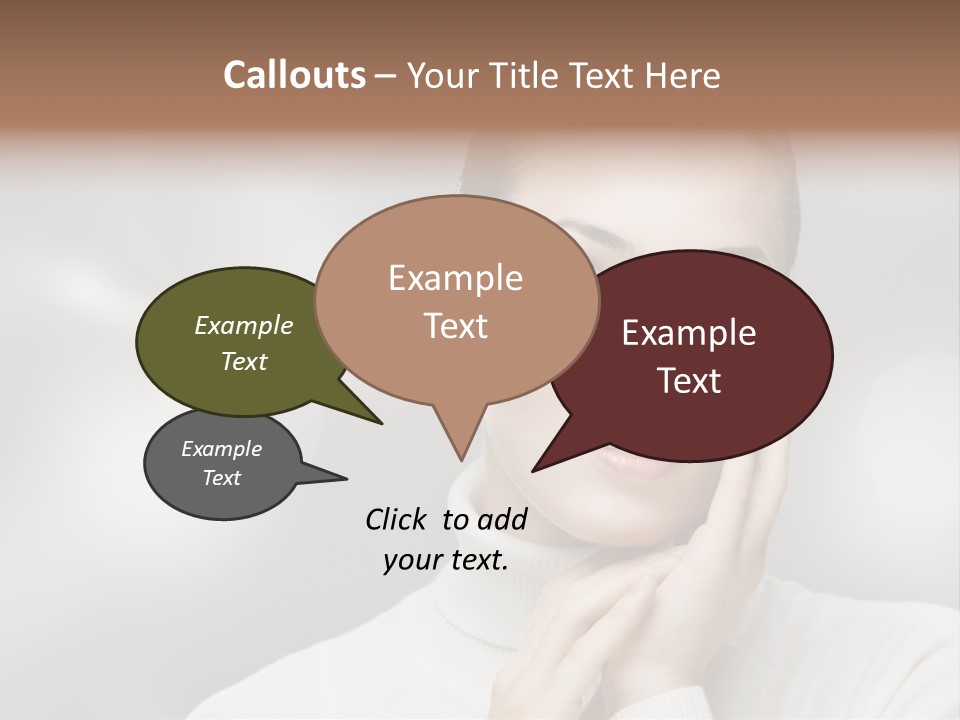 Only Female Cheerful PowerPoint Template