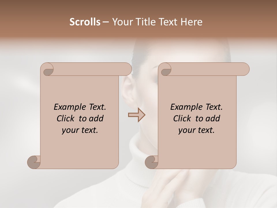 Only Female Cheerful PowerPoint Template
