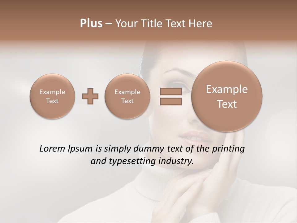 Only Female Cheerful PowerPoint Template