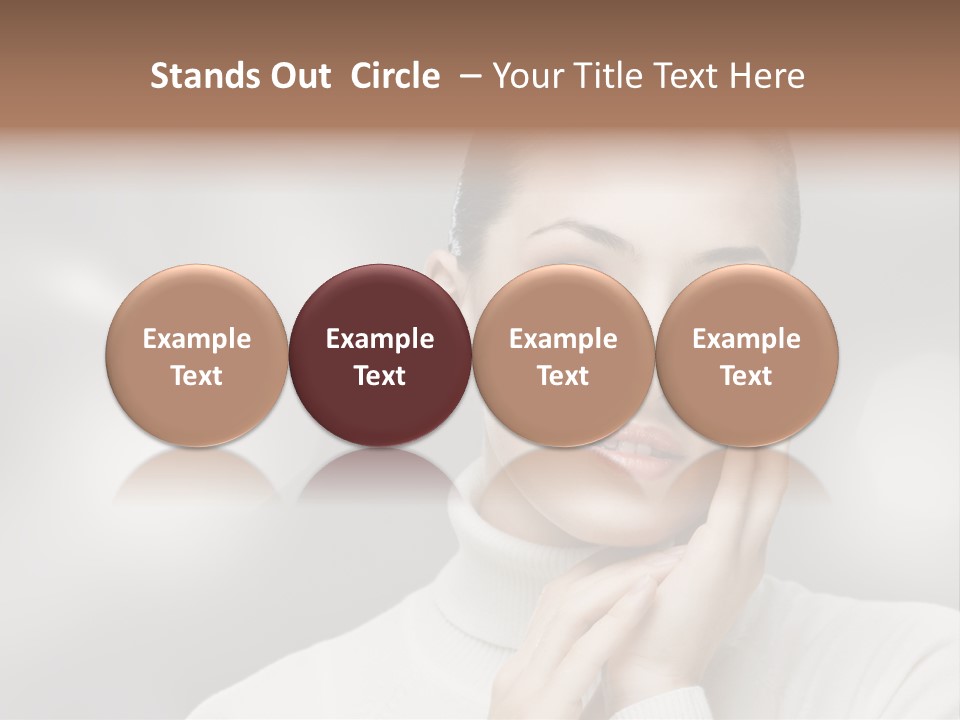 Only Female Cheerful PowerPoint Template