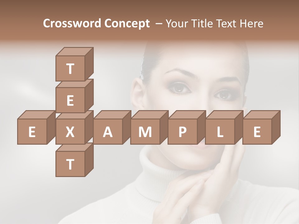 Only Female Cheerful PowerPoint Template