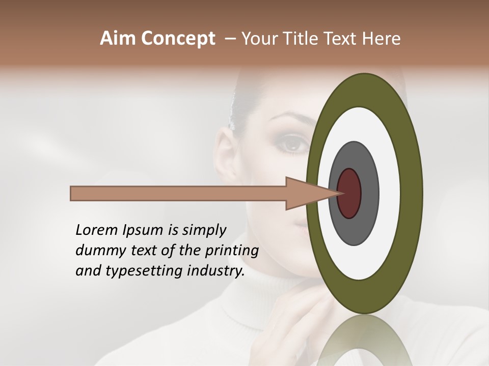 Only Female Cheerful PowerPoint Template