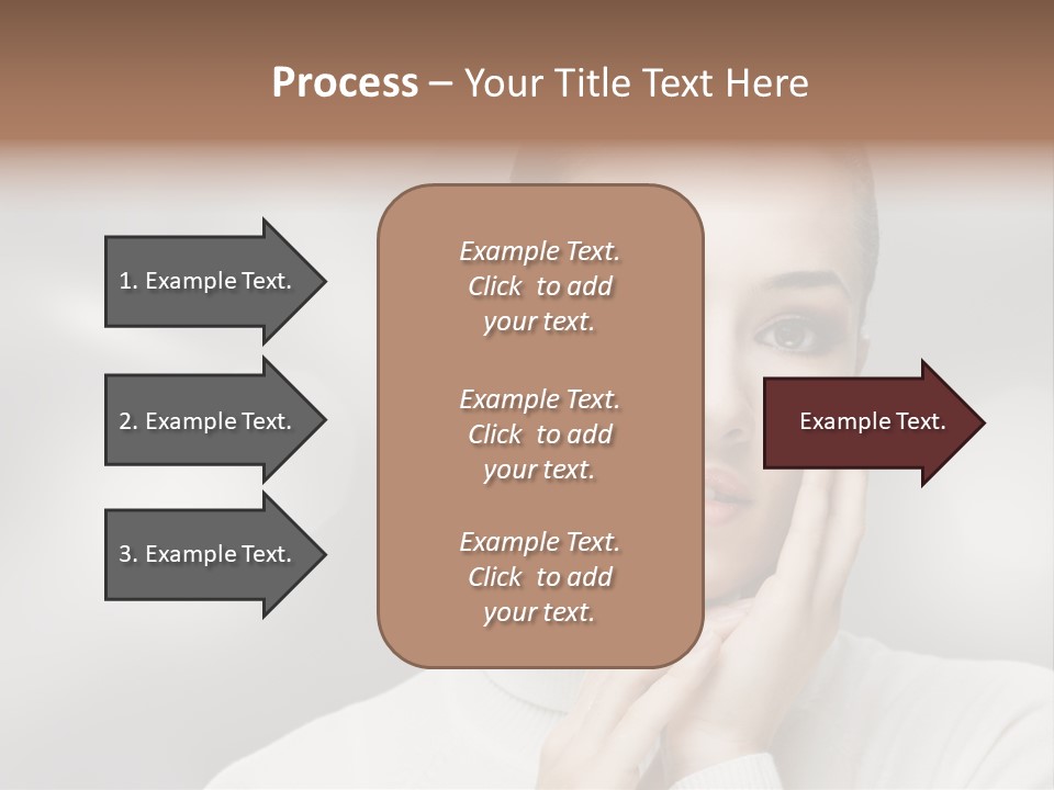 Only Female Cheerful PowerPoint Template