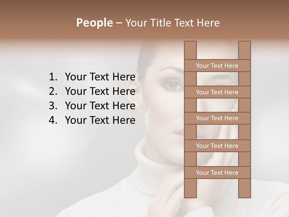 Only Female Cheerful PowerPoint Template