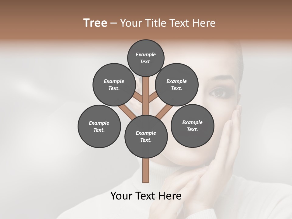 Only Female Cheerful PowerPoint Template