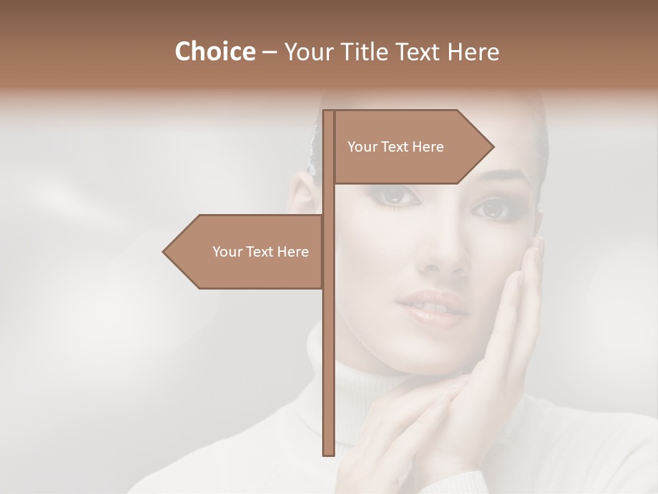 Only Female Cheerful PowerPoint Template