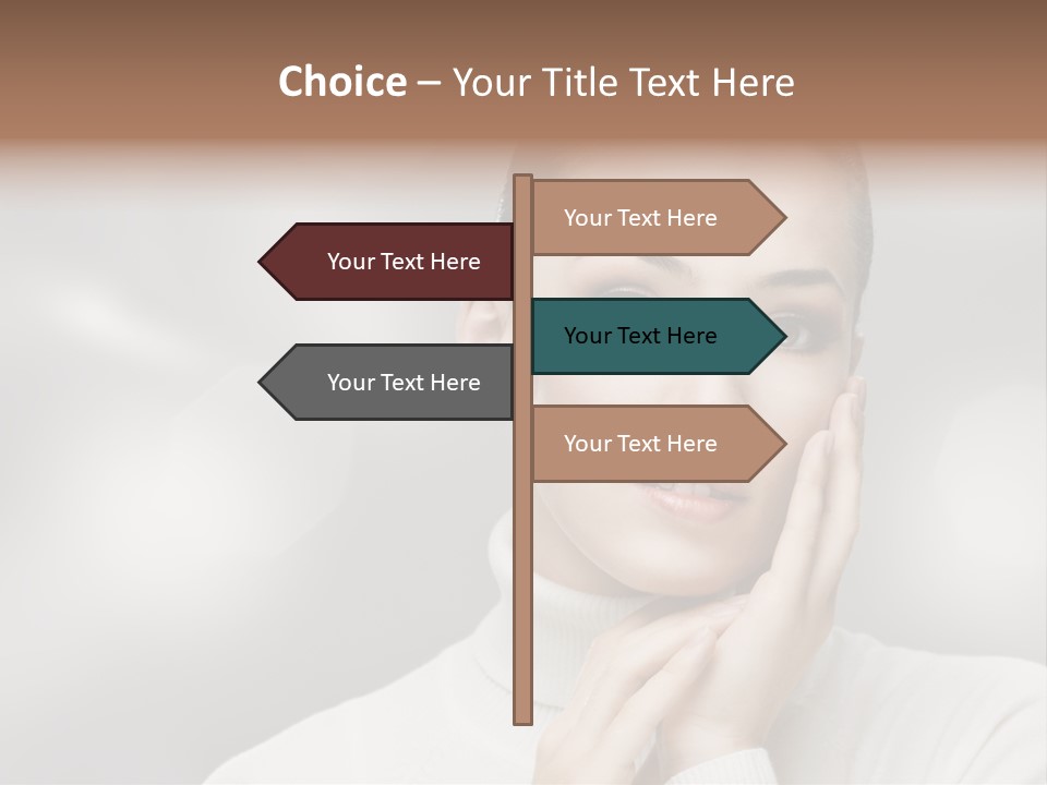 Only Female Cheerful PowerPoint Template