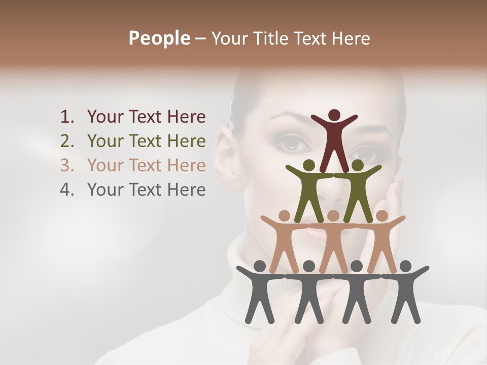 Only Female Cheerful PowerPoint Template