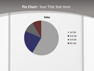 A White Board With A Black Stand On It PowerPoint Template