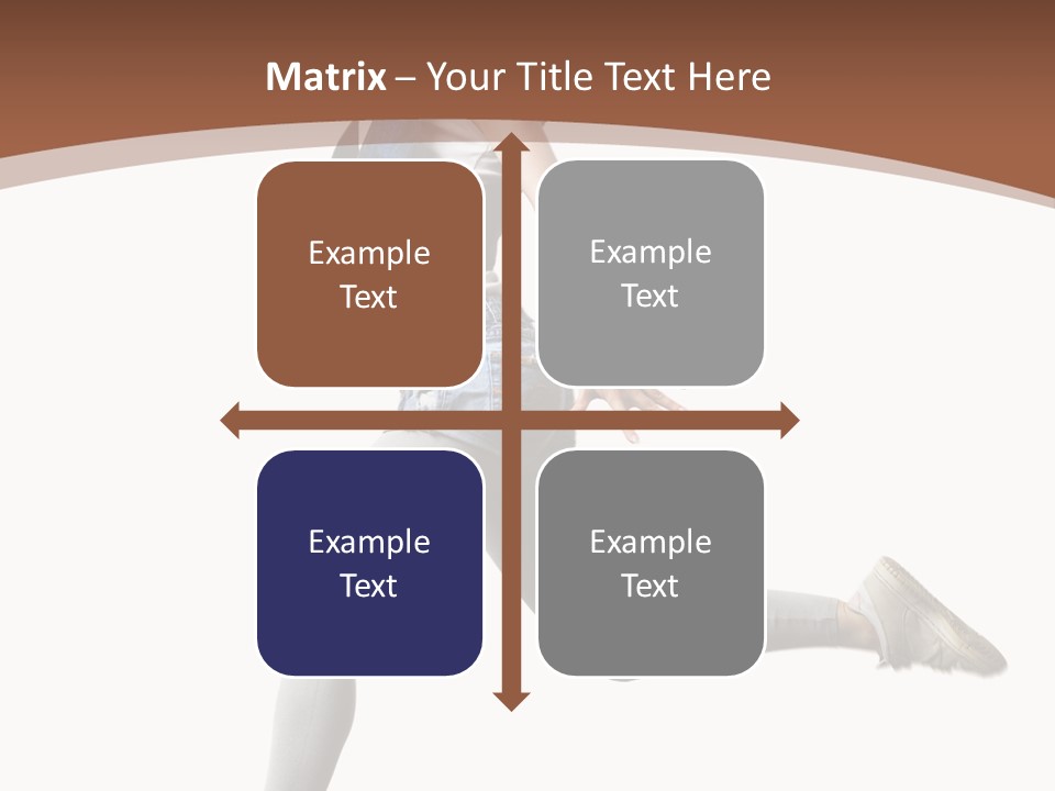 Young One Woman PowerPoint Template