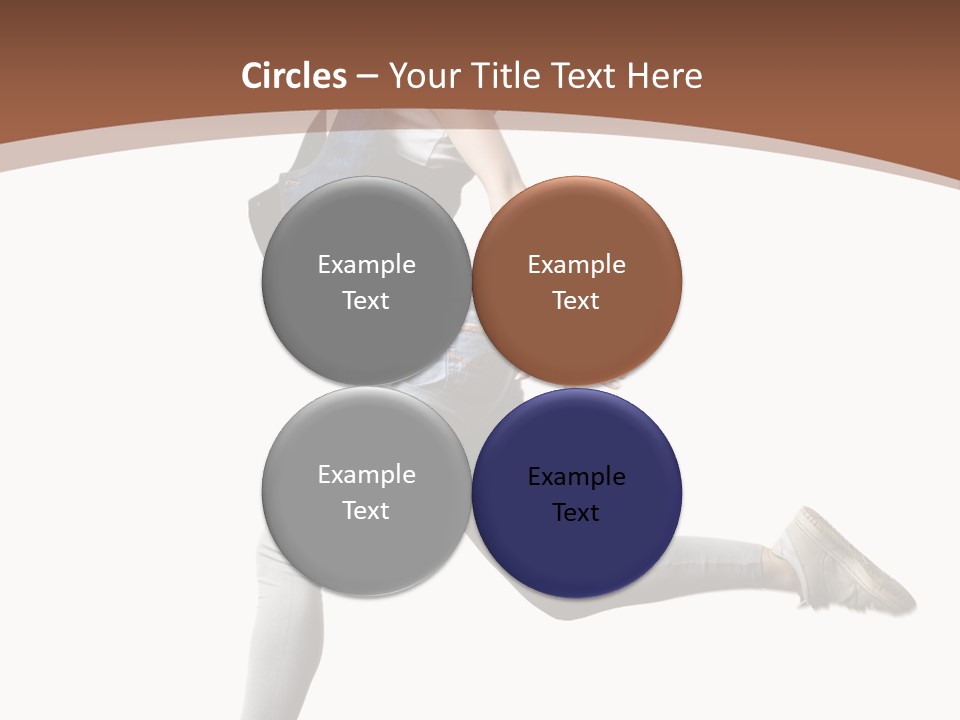 Young One Woman PowerPoint Template