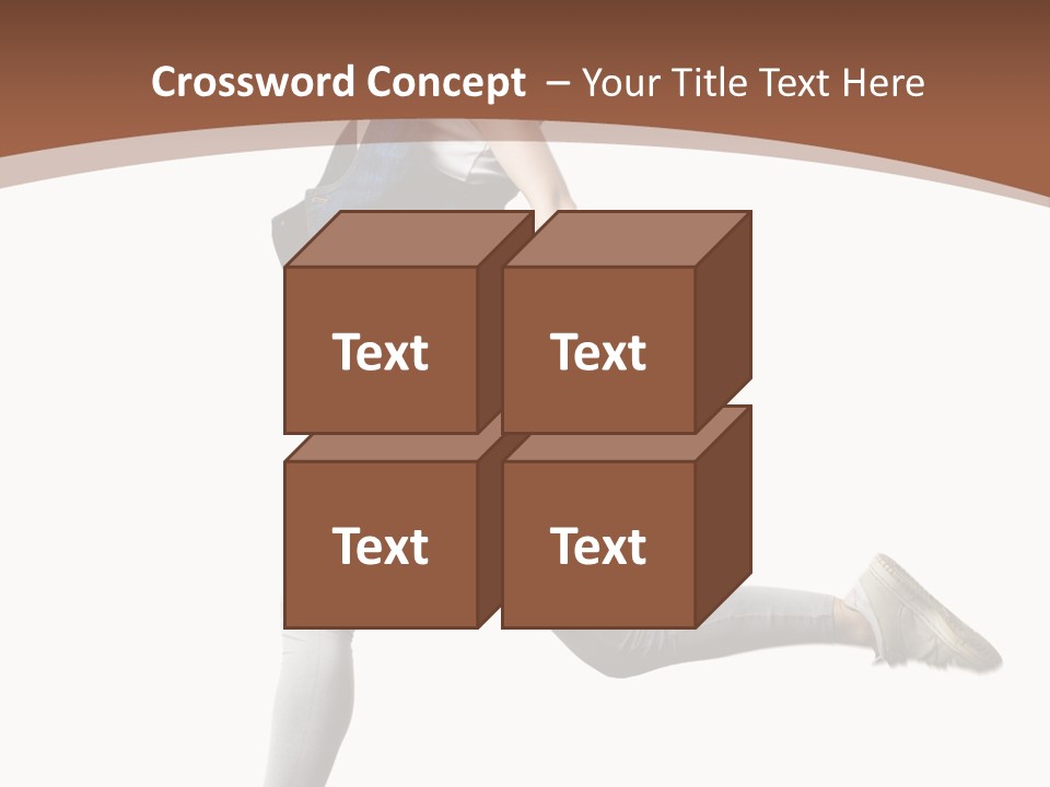 Young One Woman PowerPoint Template