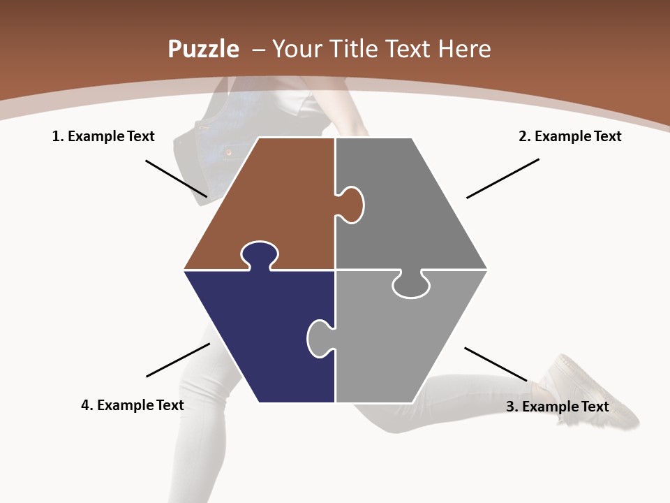 Young One Woman PowerPoint Template