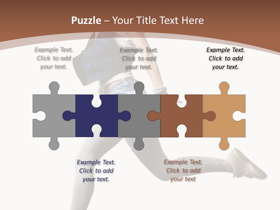 Young One Woman PowerPoint Template