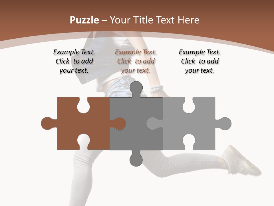 Young One Woman PowerPoint Template