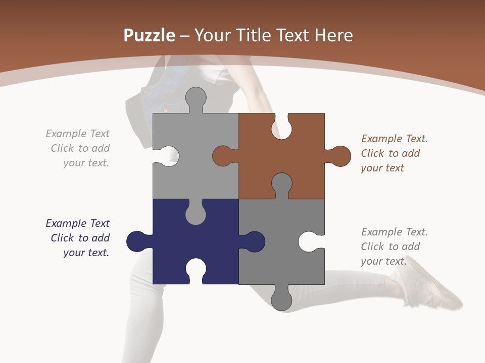 Young One Woman PowerPoint Template