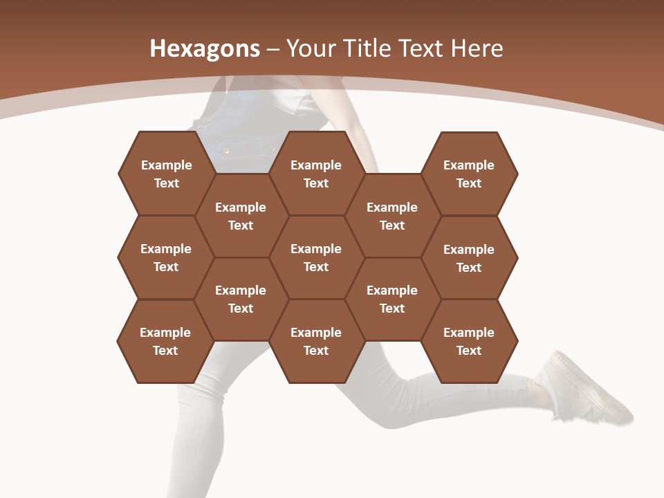 Young One Woman PowerPoint Template