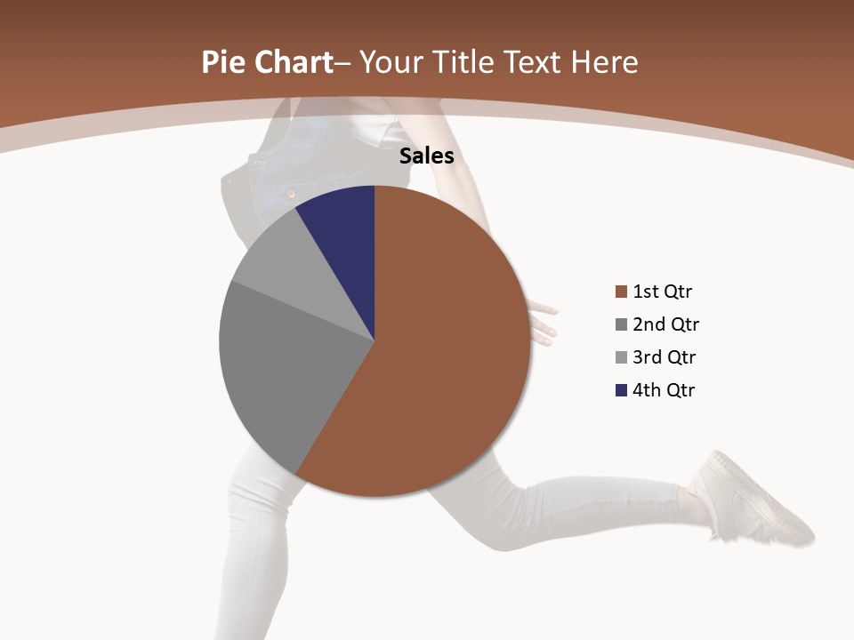 Young One Woman PowerPoint Template
