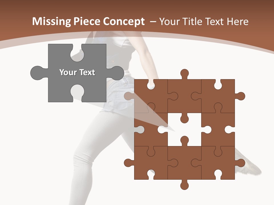 Young One Woman PowerPoint Template