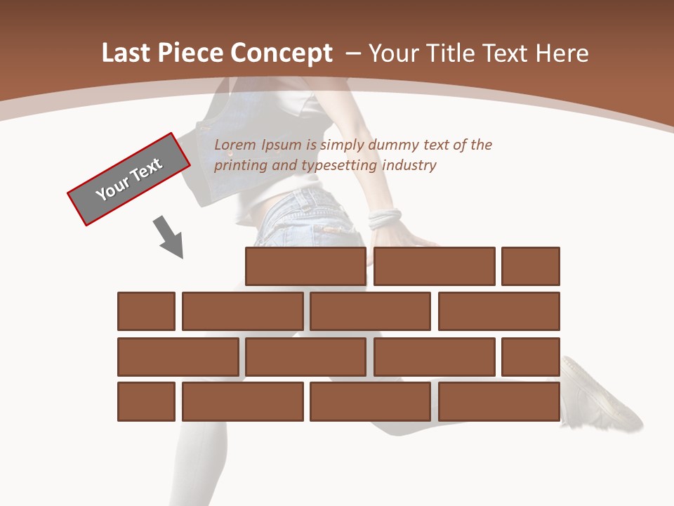 Young One Woman PowerPoint Template